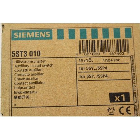 SIEMENS 5ST301.AS 5ST3010 Contact auxiliaire 1NO+1NC (B810)