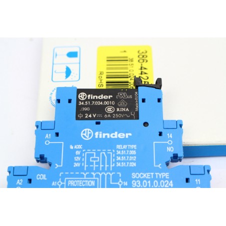Finder 3864425 386-4425 Relay + stand (B459)