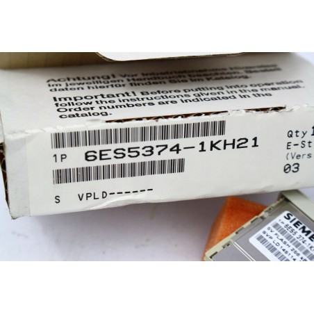 Siemens 6ES5 374-1KH21 Memory card Open box (B301)