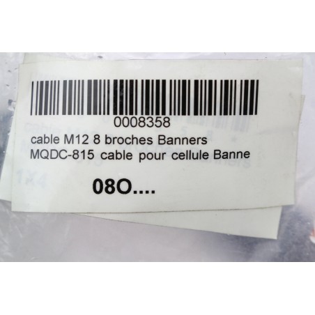 Lumberg MQDC815 MQDC-815 M12 8 pins cable (B627)