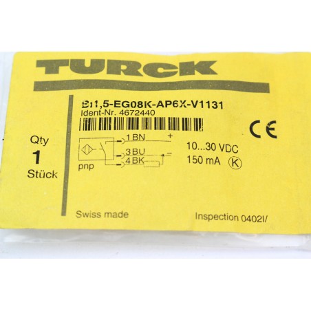 TURCK 4672440 BI1,5-EG08K-AP6X-V1131 Capteur (B628)