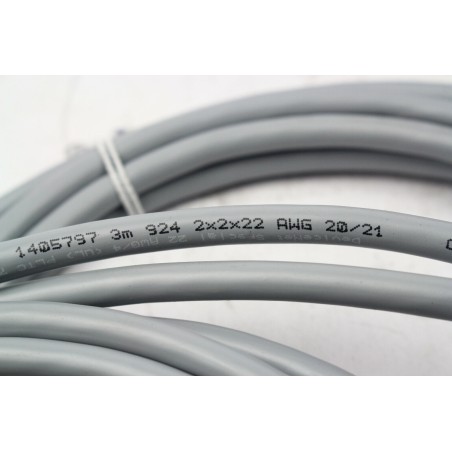 4Pcs PHOENIX CONTACT 1405797 3M 5 pins cable ralonge M12 (B644)