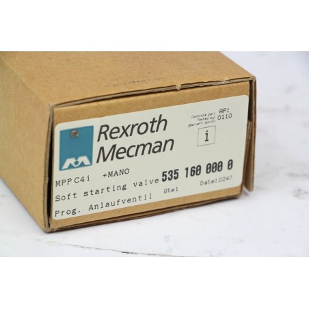 Rexroth Mecman Soft starting valve 535 160 000 0 MPP C4i +MANO (b202)
