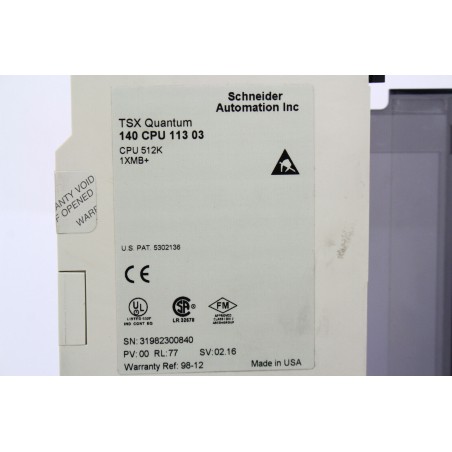 Schneider Electric 140 CPU 113 03 CPU Controller (B308)