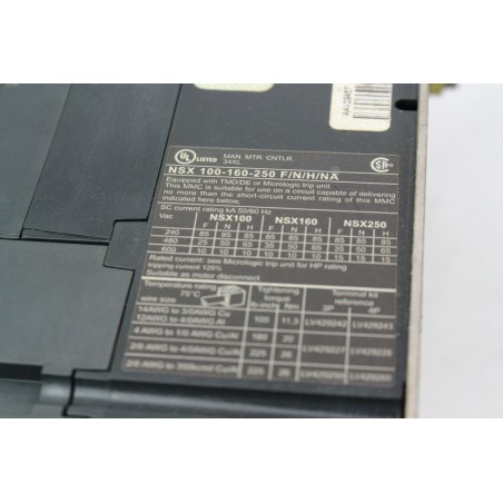 Schneider electric NSX 100F 100-160-250 (B362)