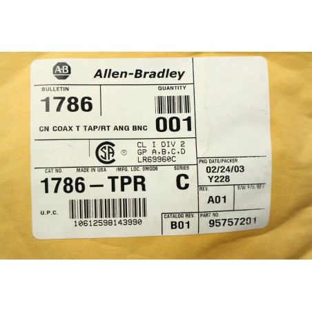 ALLEN BRADLEY 95757201 1786-TPR/C CN Coaxial + accessories (B671)
