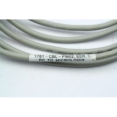 ALLEN BRADLEY 1761CBLPM02 1761-CBL-PM02 SER C Cable PC to micrologix (B32)