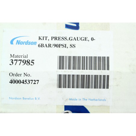 NORDSON 377985 Kit manomètre 0-6BAR 377782 + raccord (B660)