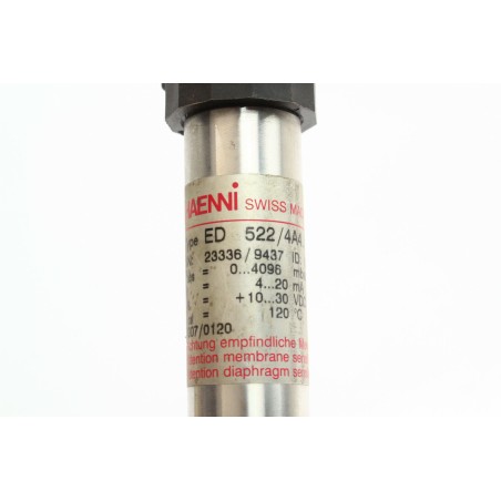 HAENNI ED 522/4A4 Capteur de pression 0-4BAR Unused (B684)