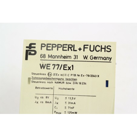 PEPPERL+FUCHS WE 77/Ex1 Switch Amplifier (B694)