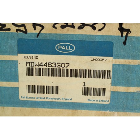 PALL MDW4463G07 Filtre raccord 1/4’’G.F HOUSING max 4.2BAR (B702)