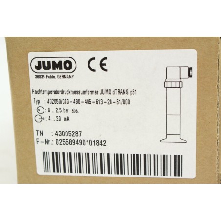 JUMO dTRANSp31 402050/000-405-613-20-61/000 Convertisseur pression (B710)