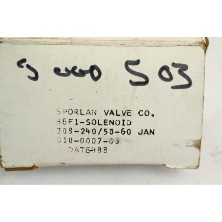 SPORLAN B6F1 3/8’’ SAE Solenoid valve 010-0007-0 (B717)