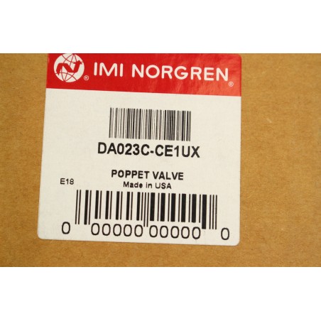 IMI NORGEN DA023C-CE1UX Valve 10 bar 3 way 3/8’’ sans bobine (B739)