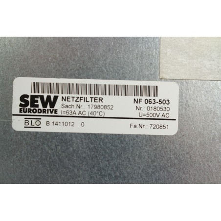 SEW 17980852 NF 063-503 NETZFILTER Filtre (B780)