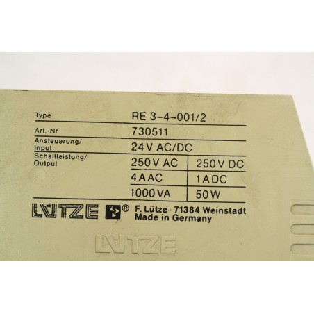 LUTZE 730511 RE 3-4-001/2 Relais Variocompact (B522)