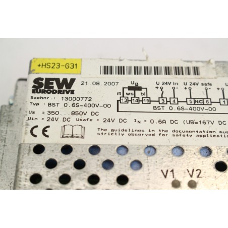 SEW 13000772 BST 0.6S-400V-00 frein module Manque bornier (B804)