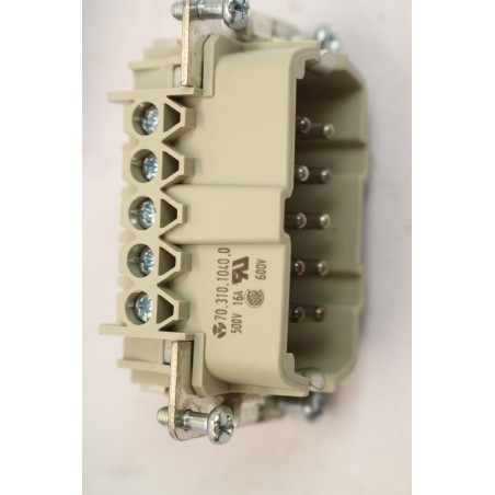 5Pcs HARTING 70,310,1040,0 Connecteur Wieland 10 pins 16A 500V (B796)