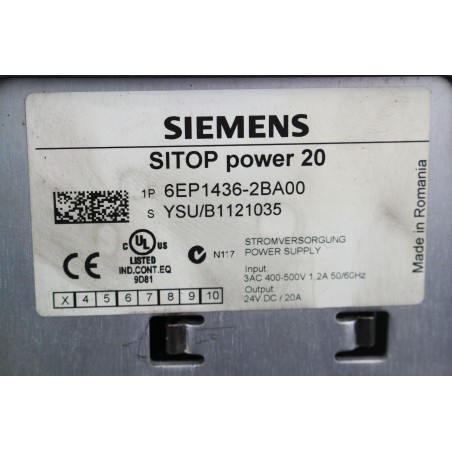 SIEMENS 6EP14362BA00 6EP1 436-2BA00 Sitop Power 20 (B516)