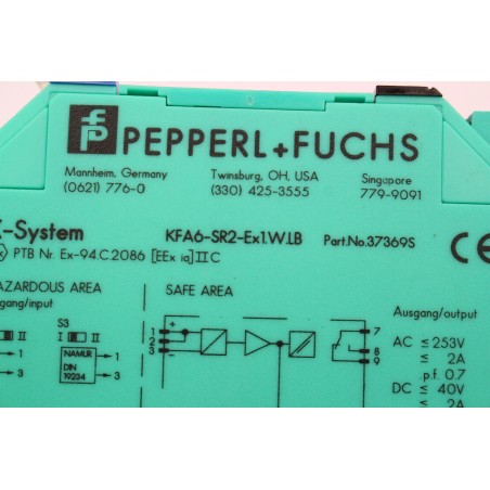 PEPPERL FUCHS 37369S KFA6-SR2-Ex1.W.LB (B598)