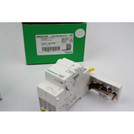 3Pcs SCHNEIDER ELECTRIC A9N21470 PRODIS -VIGI DT40 - 400V -type AC (B79)