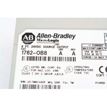 ALLEN-BRADLEY MicroLogix1200 1200 DC OUTPUT 1762-OB8 (B397)
