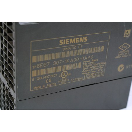 Siemens 6ES7 307-1KA00-0AA0 fenêtre cassée (b281)