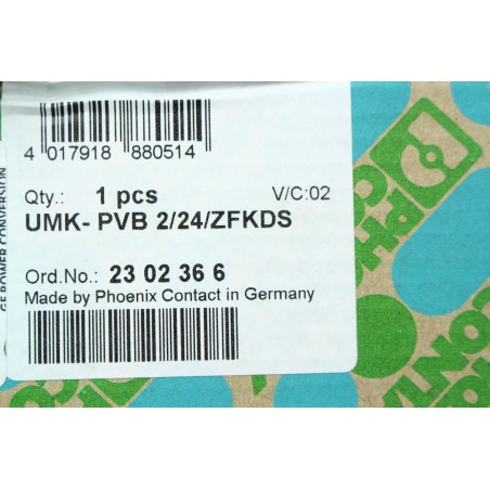 PHOENIX CONTACT 23 02 36 6 UMK-PVB 2/24/ZFKDS (B681)