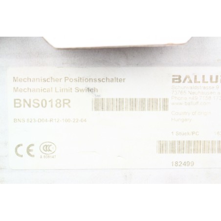 BALLUFF BNS018R BSN 823-D04-R2-100-22-04 Open box (B508)
