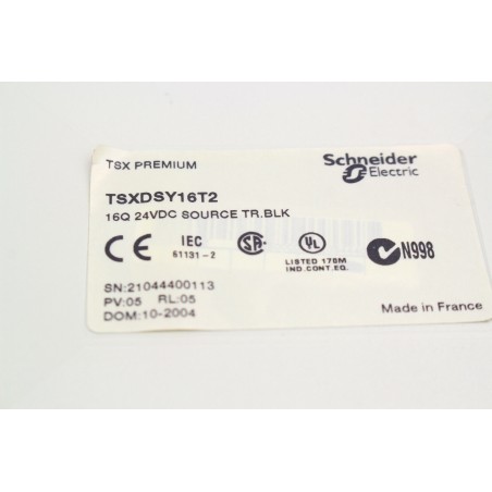 SCHNEIDER ELECTRIC TSXDSY16T2 TSX PREMIUM 16Q 24VDC (B394)