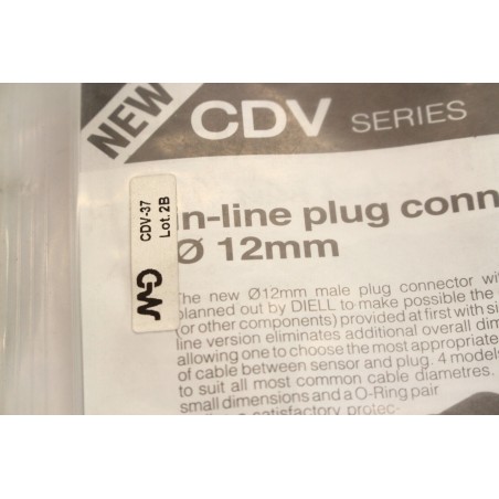 4Pcs DIELL CDV37 CDV-37 Connecteur 4 pins M12 (B910)