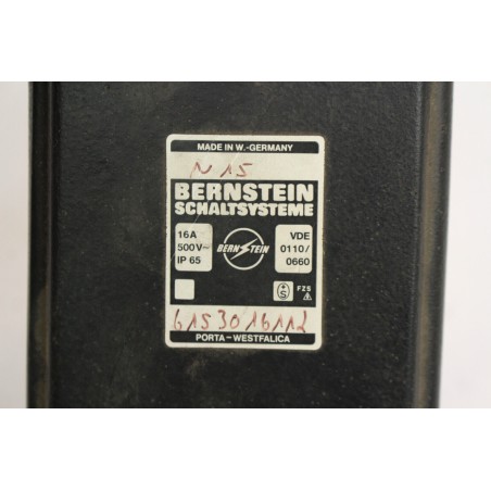 BERNSTEIN SCHALTSYSTEME VDE01100660 VDE 0110/0660 Interrupt fin de course (B900)