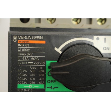 Merlin Gerin 28902 INS63 3P Interrupteur sectionneur 63A (B910)