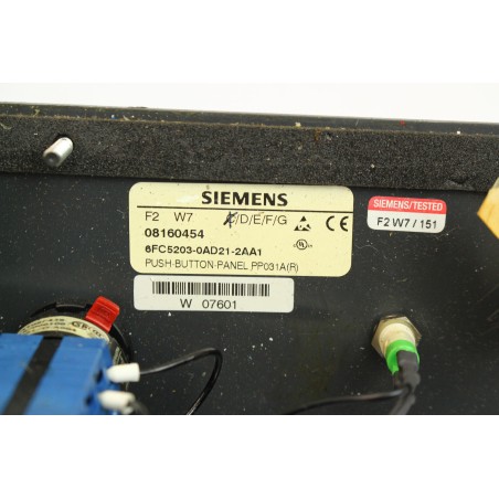 Siemens 08160454 6FC5203-0AD21-2AA1 Interface opérateur (B907)