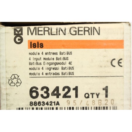 Merlin Gerin 63421 ISIS Module 4 entrées I/O (B910)