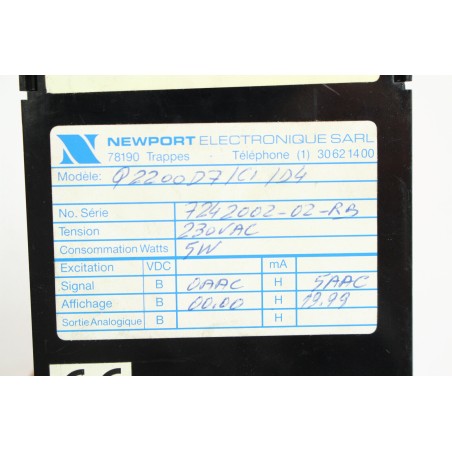 NEWPORT Q2200D7/C1/D4 Digital meter Manque cache (B906)