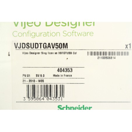Schneider 404353 VJDSUDTGAV50M Software (B915)