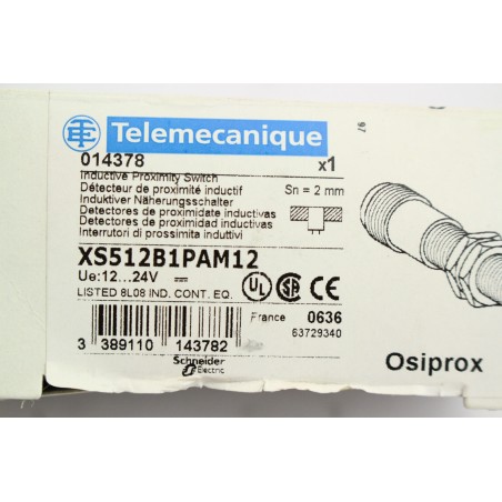 Telemecanique 014378 XS512B1PAM12 Capteur induction (B929)