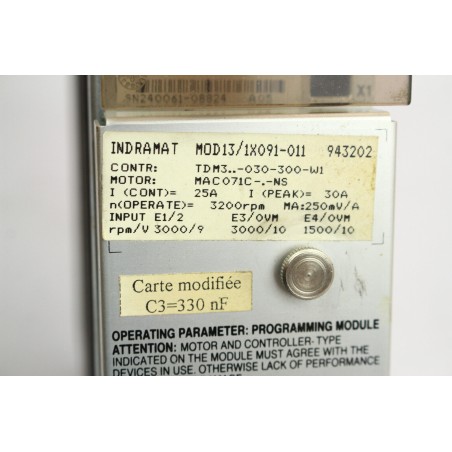 Indramat TDM 3.2-030-300-W1 + Module MOD13/1X091-011 (P49.9)
