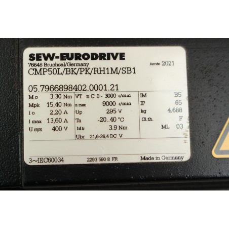 SEW-Eurodrive CMP50L/BK/PK/RH1M/SB1 Moteur (B1028)