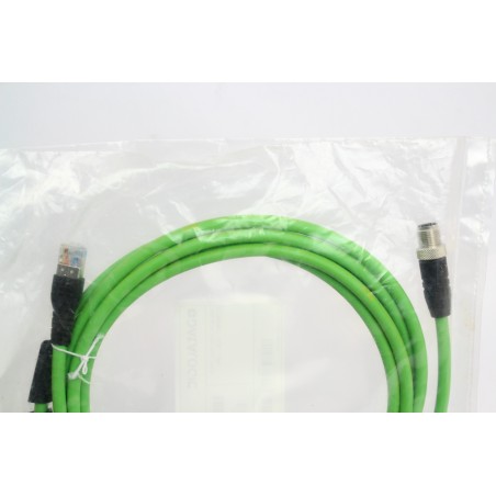 Datalogic CAB-ETH-MO3 M12-IP67 Ethernet cable 93A051347 (B1029)