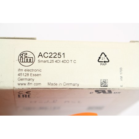 Ifm AC2251 SmarL2 4DI 4DO T C AS-Interface (B1030)