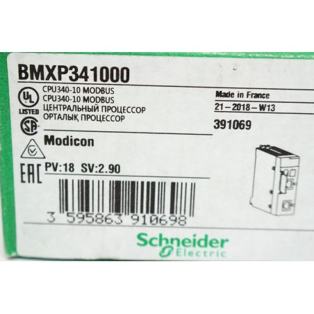 Schneider electric BMXP341000 391069 CPU340-10 MODBUS (B1031)