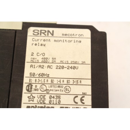 SCHIELE SRN Mecotron Current monitoring relay (B1014)
