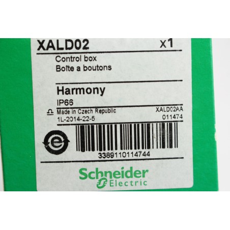 Schneider Electric 011474 XALD02 Boîte à boutons 2 emplacements (B1035)