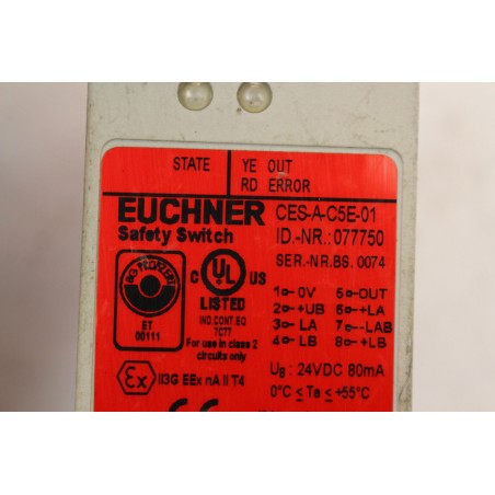EUCHNER 077750 CES-A-C5E-01 Interrupteur de sécurité (B1010)