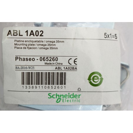 5Pcs Schneider Electric 065260 ABL 1A02 Platine encliquetable (B1035)