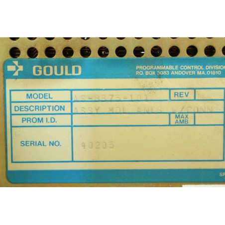 MODICON GOULD ASB875101 AS-B875-101 Analog input (B817)
