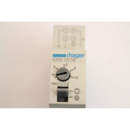 Hager  EMS 001B Minuterie simple 30s-10mins (B1043)
