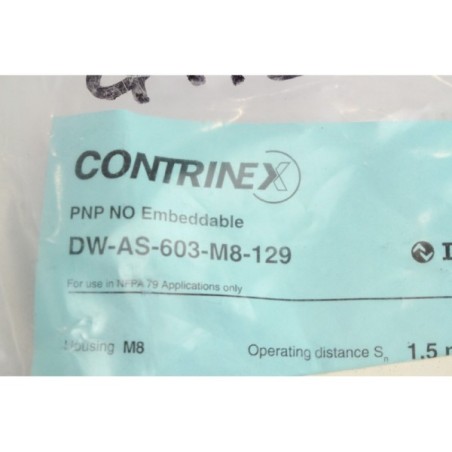 2Pcs Contrinex DW-AS-603-M8-129 Capteur induction DW-AS-603-M8-129 Capteur induction (B1046)
